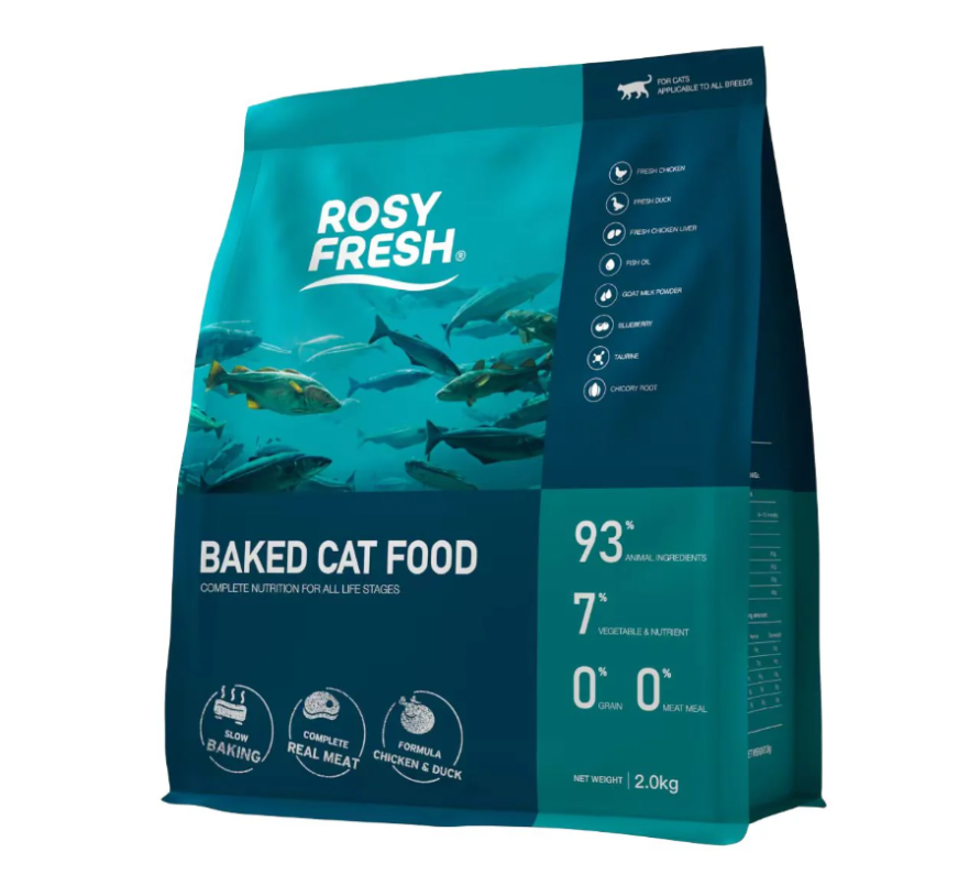 Rosy Fresh Chicken & Duck Baked Cat Food 2kg